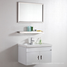 Modern White wall mounted sink vanity cabinet for bathroom